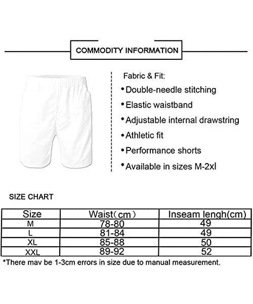 Board Shorts Men Swim Trunks Quick Dry Swim Beach Shorts Elastic Waist Board Shorts - Dog Paw Print3 - CX190H3HX0C