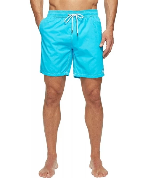 Trunks Men's Solid Swim Trunk- Electric Blue- X-Large - CG12ODTSDBI