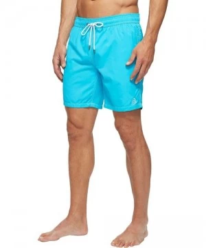 Trunks Men's Solid Swim Trunk- Electric Blue- X-Large - CG12ODTSDBI