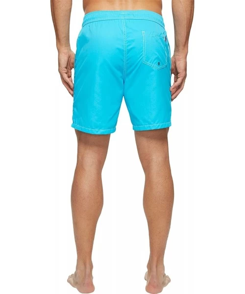 Trunks Men's Solid Swim Trunk- Electric Blue- X-Large - CG12ODTSDBI