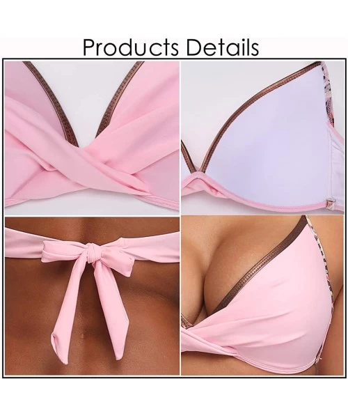 Tankinis Bikini Swimsuit for Women Sexy Two Piece Side Tie Bathing Buits - Printing - CP1935LHUZH