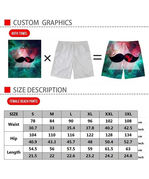 Board Shorts Mens Quick Dry Novelty Print Swim Trunks Board Shorts Swimsuit Bathing Suits with Mesh Lining and Side Pockets -...