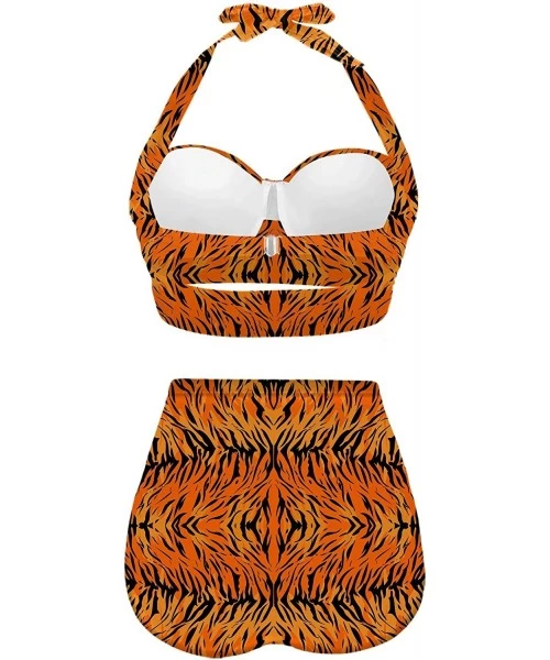 Sets Womens Cute Animal Skin Print Leopard Bikini Push up Two Piece Swimsuits - Black-9 - CH196OSD3SI