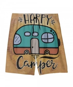 Board Shorts Men's Beach Shorts Halloween Pumpkin with Face On Dark Swim Trunks - Style03 - CL190WS9YI0