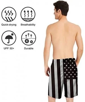 Board Shorts Men's Cool Swimtrunks Quick Dry 3D Printed Casual Hawaiian Mesh Lining Beach Board Shorts with Pockets S-XXXL - ...