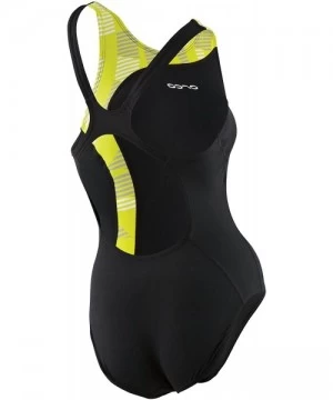 Racing Women's 226 Enduro One Piece Swimsuit - Black/Empire Yellow - CJ11C19MKUX