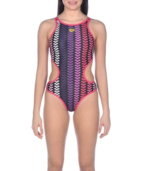 Racing Womens The One Logo Stripe One Piece Swimsuit - Logo Stripe - CR18URADZUZ