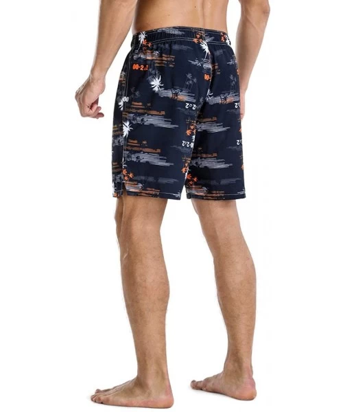 Trunks Men's Swim Trunks Classical Volley Board Shorts Colorful Pattern with Mesh Lining - Black-311 - CP1947XE0ZO