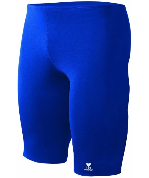 Racing Men's Durafast Elite Solid Jammer Swim Suit - Royal - CX119ZQEKBR