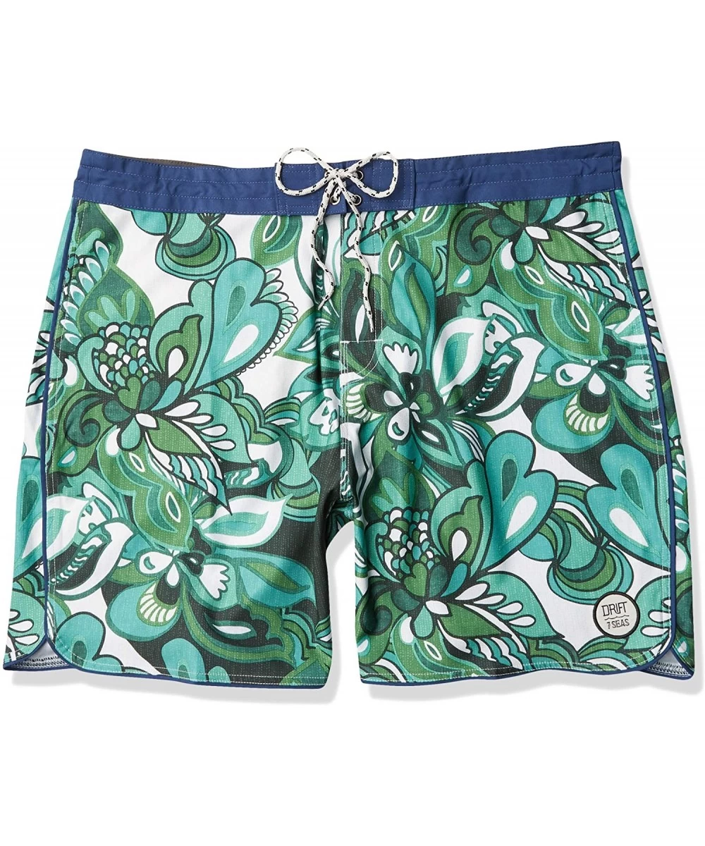 Board Shorts Men's Shipwreck Board Shorts - Retro Marker Green - CK12O5PRAYG