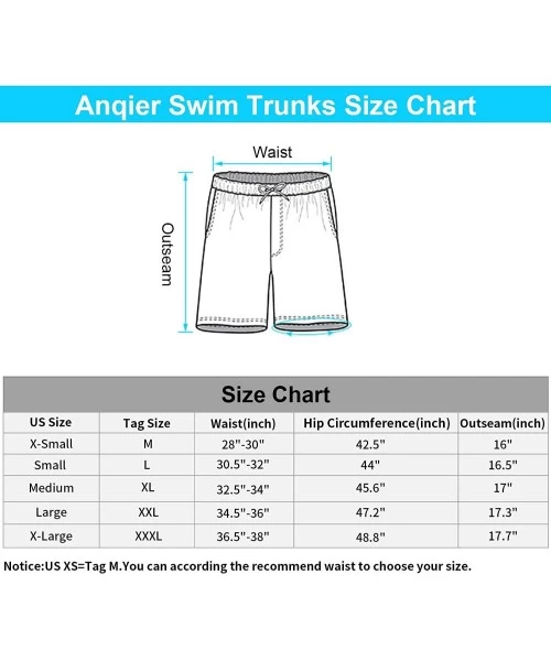 Board Shorts Mens Swim Trunks Quick Dry Beach Shorts Mesh Lining Board Shorts Swimwear Bathing Suits with Pockets - Green Pin...