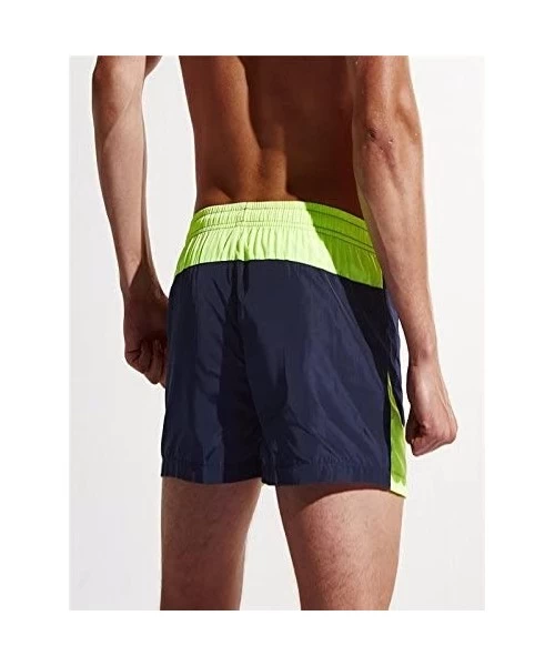 Trunks 2018 Newest Men's Shorts Swim Trunks- Quick Dry Beach Surfing Running Swimming Watershort - Navy - CV18NIONOL9