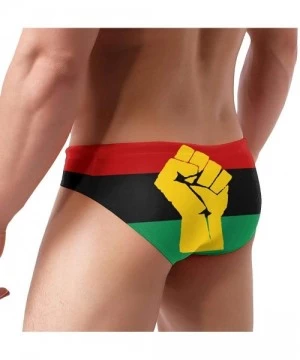 Briefs El Salvador Flag Men Briefs Bikini Swimwear Low Rise Swimsuit with Drawstring - 6 - CG19CZOWHTN