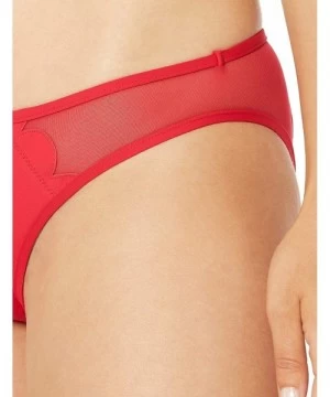 Bottoms Women's Petal Edge Hipster Bikini Bottom Swimsuit - Seafolly Chili - C618Q7Z5Z2O