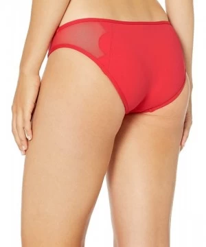 Bottoms Women's Petal Edge Hipster Bikini Bottom Swimsuit - Seafolly Chili - C618Q7Z5Z2O