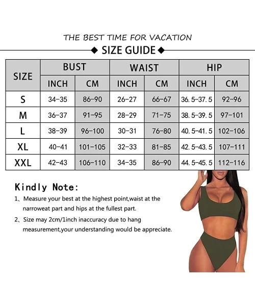 One-Pieces Women's One Piece Swimsuit Bathing Suit High Cut Low Back Tummy Control Athletic Swimwear - Army Green - C719C2G8CGM