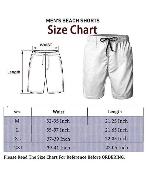 Board Shorts Men's Swim Trunks Skateboard Longboard Surfing Beach Board Shorts Swimwear - White - CP18WK5LNAU