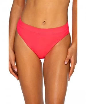 Bottoms womens Soleil High Waist High Cut Bikini Bottom Swimsuit - Glow - CY193RUNYHC