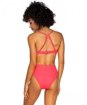 Bottoms womens Soleil High Waist High Cut Bikini Bottom Swimsuit - Glow - CY193RUNYHC