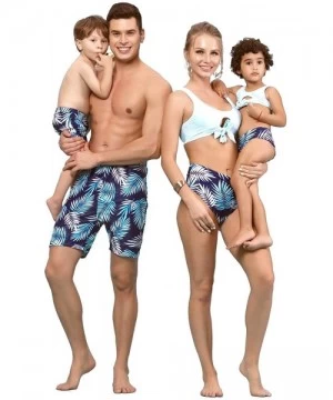 Sets Family Matching Swimwear Two Pieces Bikini Set 2020 Newest Printed Ruffles Mommy and Me Bathing Suits - CI18QIG6W6D