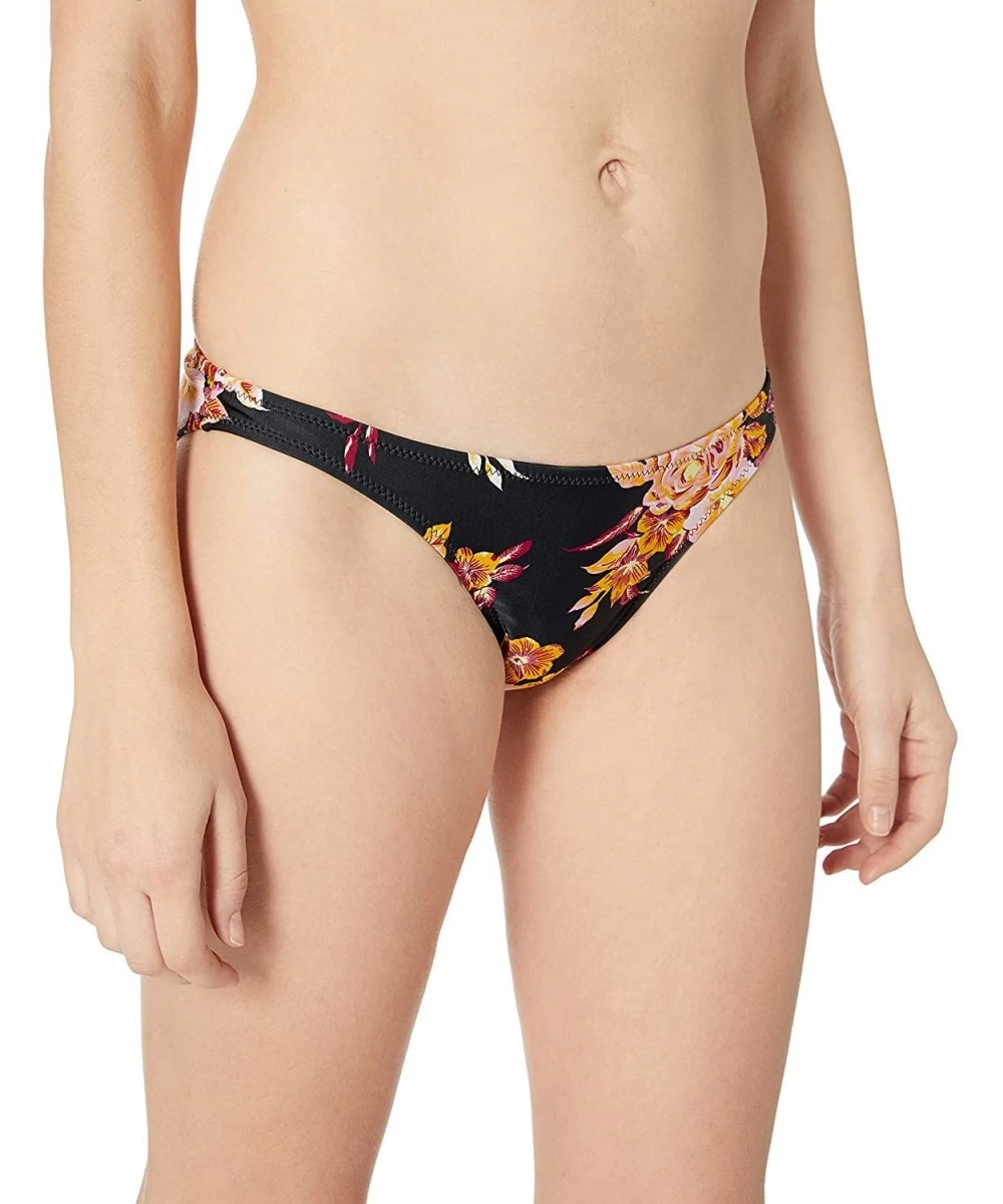 Tankinis Women's Garden Hipster Bikini Bottom - Black - CT18DCNHWII