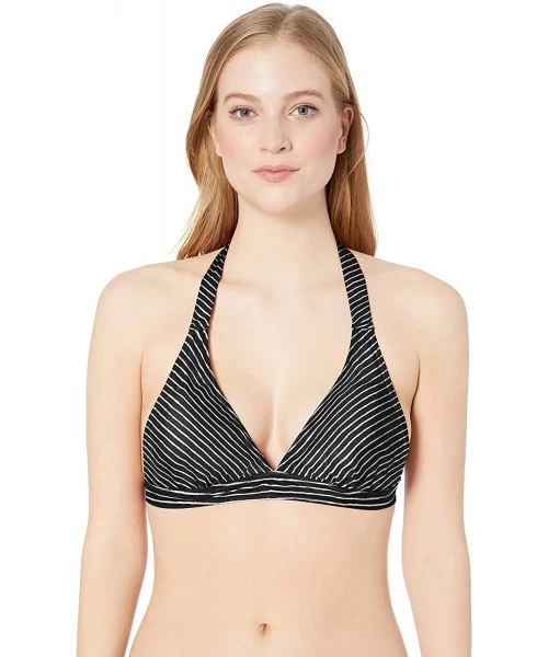 Tops Women's Lahari Halter Top - Black Stripe - CO18LRU4KKO