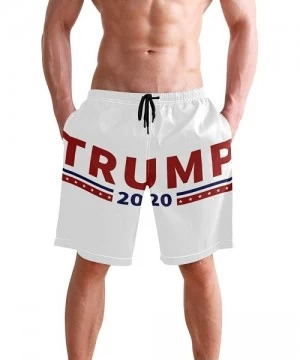 Board Shorts Mens Quick Dry Beach Shorts Swim Trunks Swimsuits Board Shorts Vintage Ouija Talking Board - Trump 2020 - C318QR...