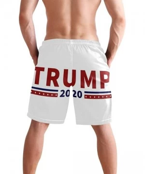 Board Shorts Mens Quick Dry Beach Shorts Swim Trunks Swimsuits Board Shorts Vintage Ouija Talking Board - Trump 2020 - C318QR...