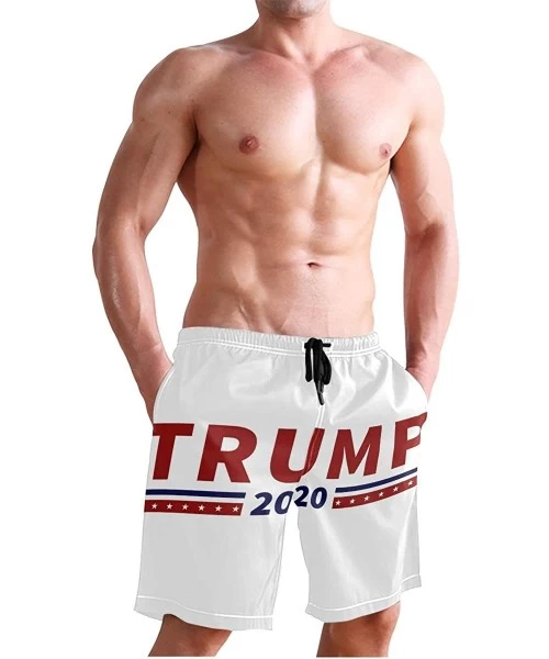 Board Shorts Mens Quick Dry Beach Shorts Swim Trunks Swimsuits Board Shorts Vintage Ouija Talking Board - Trump 2020 - C318QR...