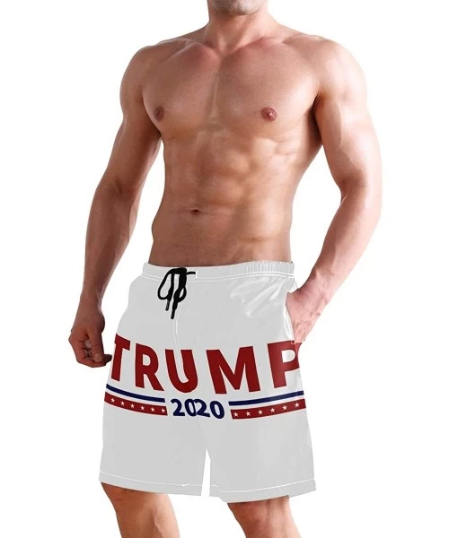 Board Shorts Mens Quick Dry Beach Shorts Swim Trunks Swimsuits Board Shorts Vintage Ouija Talking Board - Trump 2020 - C318QR...