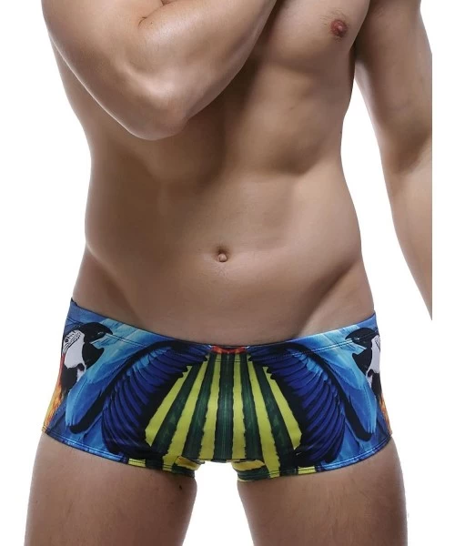 Briefs Mens Low Rise Sexy Sport Swimwear Trunk Boxer Brief - 2803 Multi - CO12G1DWISX