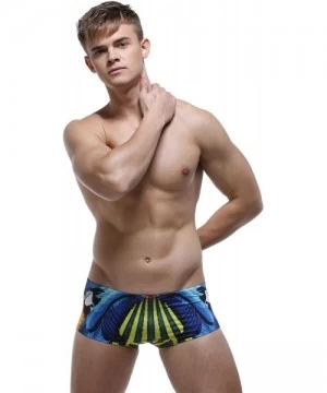 Briefs Mens Low Rise Sexy Sport Swimwear Trunk Boxer Brief - 2803 Multi - CO12G1DWISX