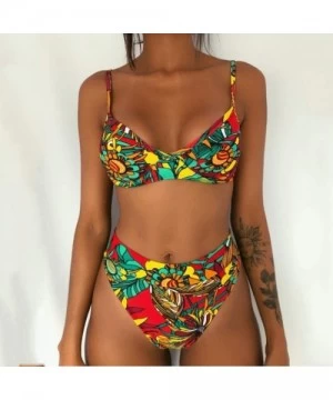 One-Pieces Women's Bikini Sets Two Pieces Bathing Top High Waisted Tummy Control Swimwear Beachwear Swimsuit - CP194Z3Q3NH