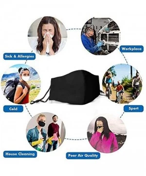 Cover-Ups Unisex Mouth-Muffle Windproof Multipurpose Outdoors Hip Hop - Black - CU197ZMD3QM