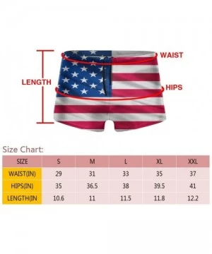 Briefs American Flag Men Swimwear Bikini Swim Brief Board Shorts Surf Boxer Trunks Swimsuits - Black - CT18XET4DYA