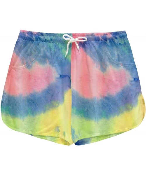 Board Shorts Women Summer Floral Printed Beach Shorts - Colorful - CO190O8TOSC