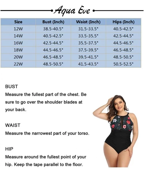 One-Pieces Women Plus Size One Piece Bathing Suits Ruched Tummy Control Swimsuit High Neck Mesh Swimwear - Floral-1 - CM18A5Q...