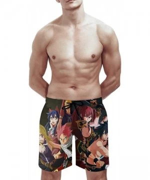 Board Shorts Fairy Tail Men with Pocket Swim Trunks Beach Shorts Board Pants - Style1 - CH19E8O8X8L