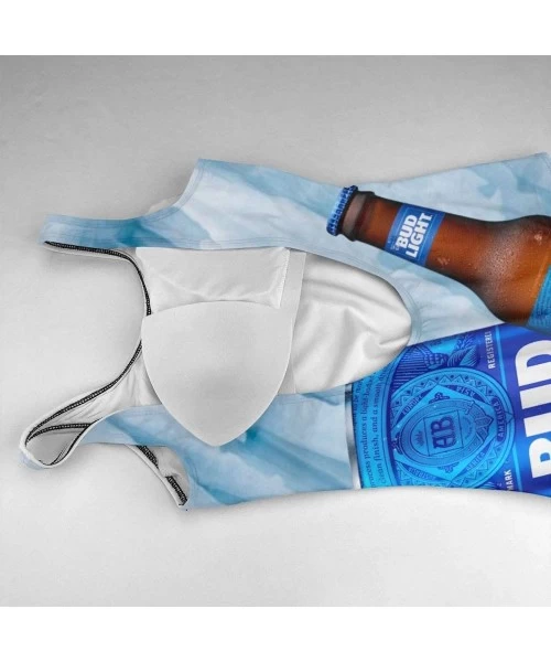 One-Pieces Swimsuits for Women Bud Light One Piece Bathing Suits High Cut Low Back Swimwear - Bud Light7 - CR190NDUW7X