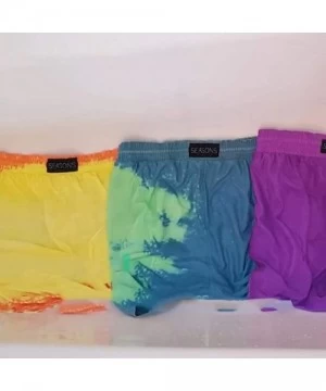 Trunks Funny Color Changing Swim Trunks Temperature Sensitive Beach Swim Shorts - Yellow - CX199C0LSD0