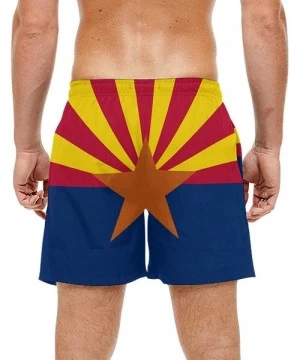 Trunks Arizona State Flag Men's Swim Trunks Beach Shorts with Pockets - CN18DA0NA9X