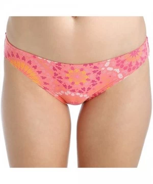 Bottoms Women's Classic Cut Bikini Bottom Swimsuit - Coral Medallion - C212D55PJGX