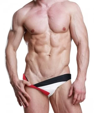 Briefs Men's Swim Briefs Swimwear Sexy Bikini Swimsuit - Design 14 - CB19CS3RHYT