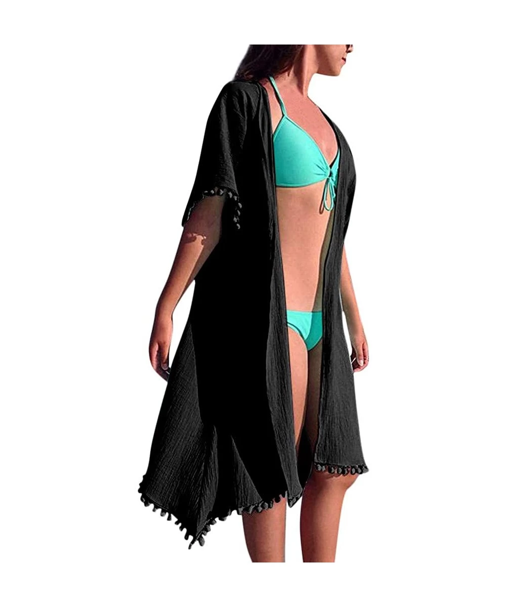 Cover-Ups Women Swimsuits Womens Capes Cover Leopard Serpentine Print Coverup Cardigan Swimwear Kimono Bathingsuit Z 3 Black ...