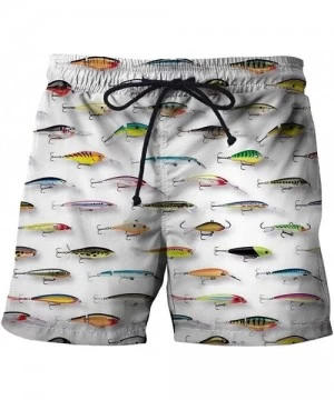 Board Shorts Men's Beach Shorts Fish Shark 3D Printed Men's and Women's Beach Shorts - Stk430 - C818W2TUOX2