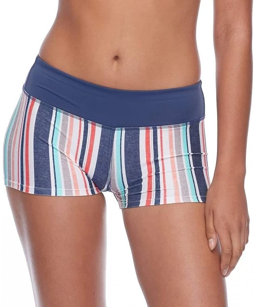 Bottoms Women's Alina Sporty Swim Short - Saluada Stripe - CS18ZQC66SR