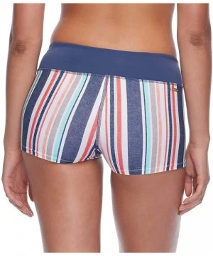 Bottoms Women's Alina Sporty Swim Short - Saluada Stripe - CS18ZQC66SR