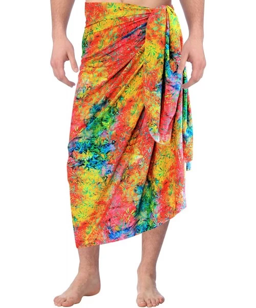 Cover-Ups Women's Plus Size Swimwear Wraps Sarong Cover Up Dress Wrap Full Long C - Multicolor_o995 - C412NYLLPOF