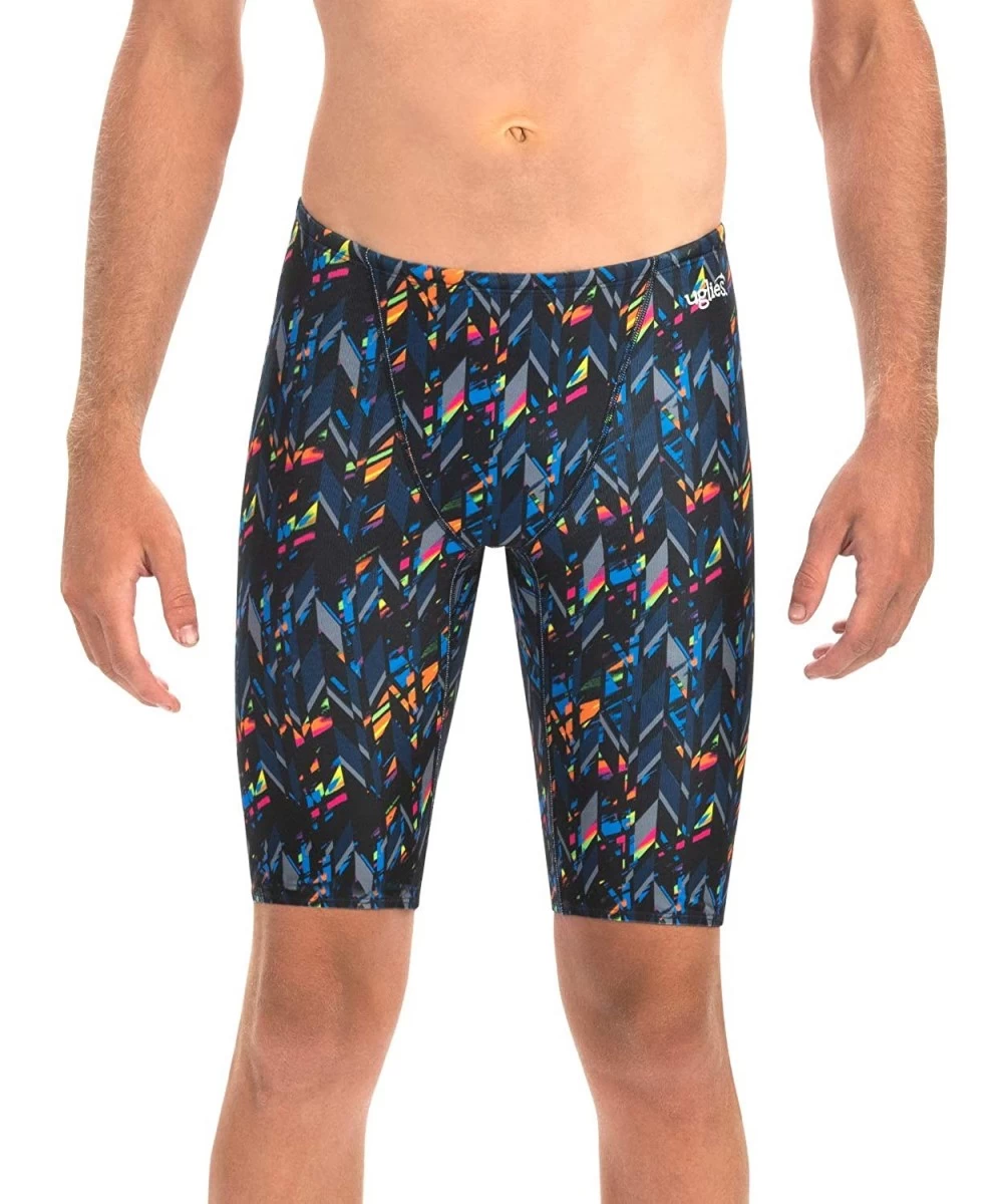 Racing Uglies Men's Jammer Compression Swim Trunks - Speed Racer - CI195HX85K0