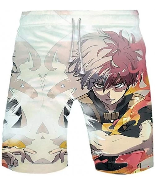 Board Shorts Men's Novelty Anime Beach Shorts 3D Printed Board Shorts Quick Dry with Pocket - My Hero Academia 4 - C6199ID9DTQ